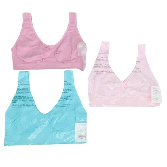 NWT RHONDA SHEAR 3 PACK AHH BRA: PINK, TEAL, LAVENDER SZ 2X - Picture 2 of 8